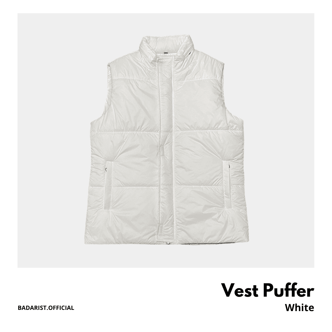 Vest Puffer - Putih